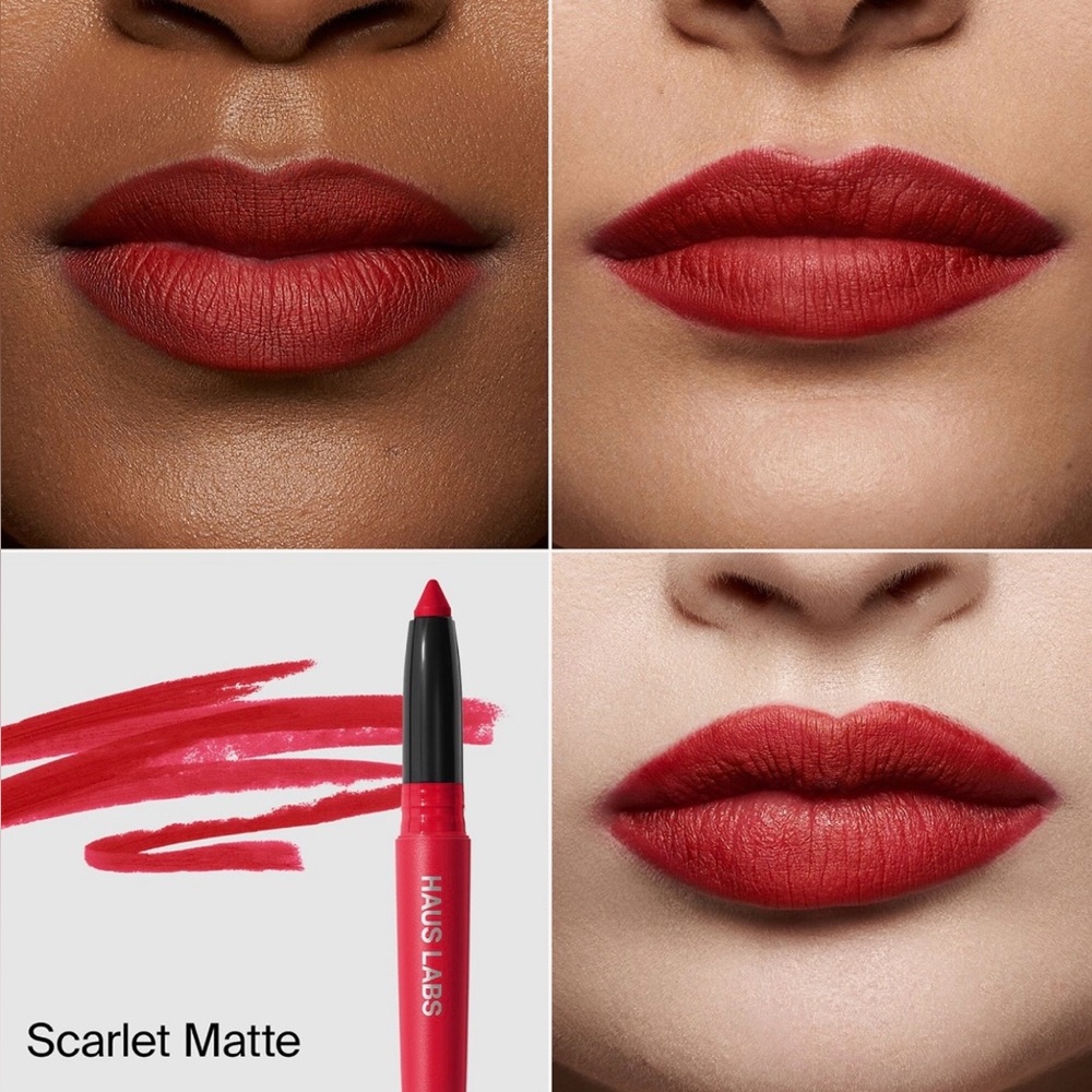 HAUS LABS BY LADY GAGA Le Monster Lip Crayon Lipstick Scarlet Matte